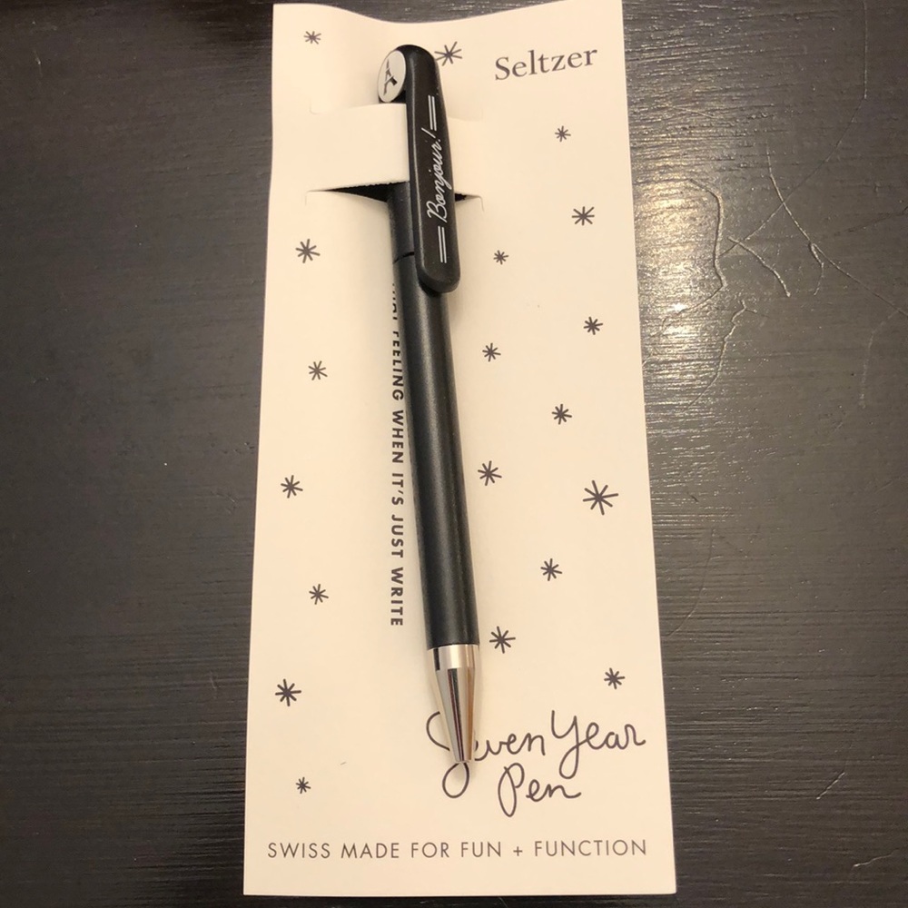“bonjour” 7 year pen